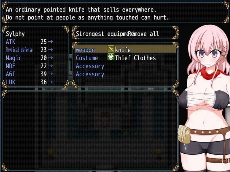 Milky Way - That's why thief Sylphy became a slave version 1.05 (eng)