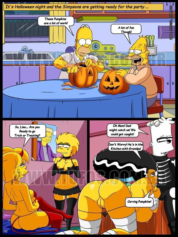 Halloween Night With The Simpsons - Croc
