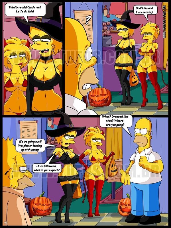 Os Simptoons - Halloween Night With The Simpsons â€“ Croc | Download Free Comics ...