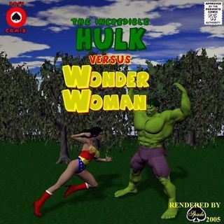 Shade The Incredible Hulk Versus Wonder Woman
