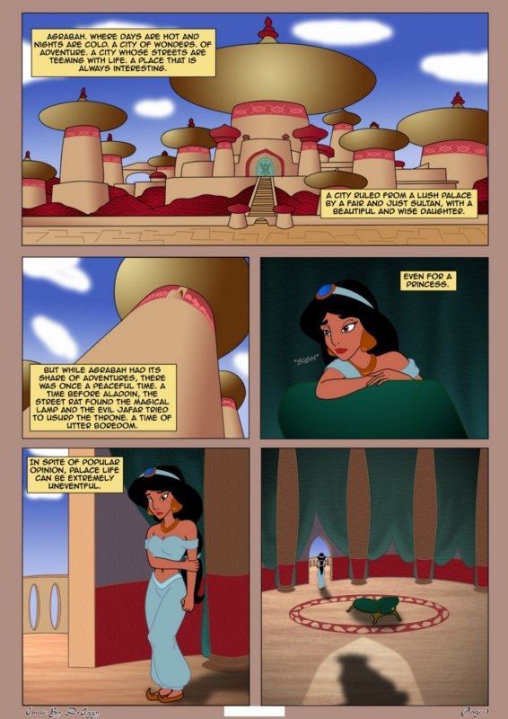 Cartoon Porn Aladdin And The Tiger - Aladdin - Jasmine in Friends With Benefits 1 by Driggy | XXXComics.Org