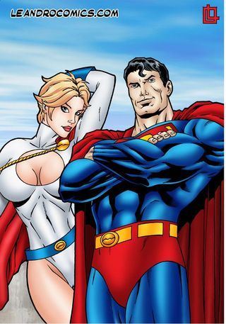 Leandro Comics Power Girl and Superman in hot sex action! (Justice League)