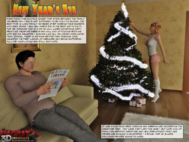 [Incest3dChronicles] Christmas Gift. Part 1