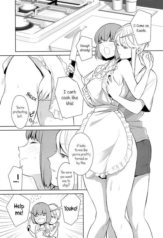 Lesbian Office Hentai - Two hot lesbian babes having fun in an office and at home | XXXComics.Org