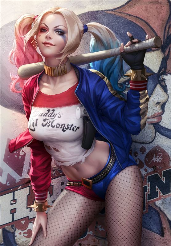 Hinata Hyuga, Harley Quinn, BatGirl and Other Hot Girls in Erotic Collection by Artgerm