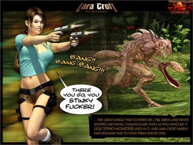 Lara Croft in New Mission - The Weed Rider 1 by 3DTaboocomics