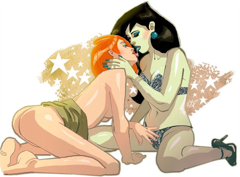 Wonder Woman and Kim Possible In Lesbian Artwork from X-Estacado