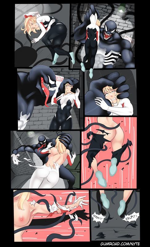 Gween And Spiderman Xxx - Nyte Spider Gwen vs Venom Spiderman | Download Free Comics | Manga ...