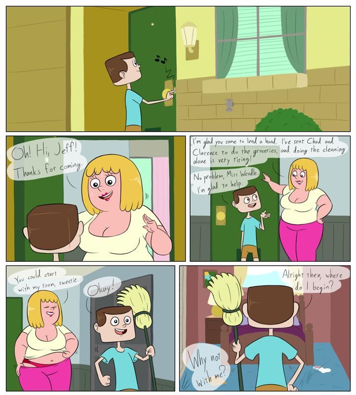 Clarence Parody with Miss Wendy