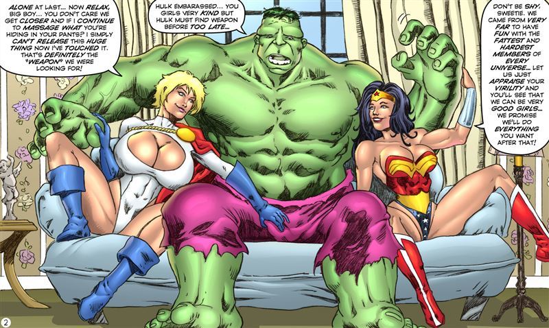 Superheroine ComiXXX The Big One Complete with Hulk and Wonder Woman