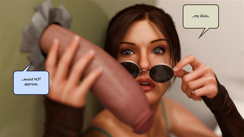 Lara Croft and Korra From Avatar Hardcore Shemale Porn in SquarePeg3D Two sexy girls fuck in the bathroom
