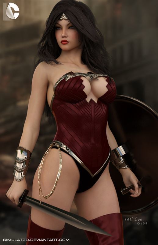 Artwork collection from Simulat3D with sexy babes in cute outfits