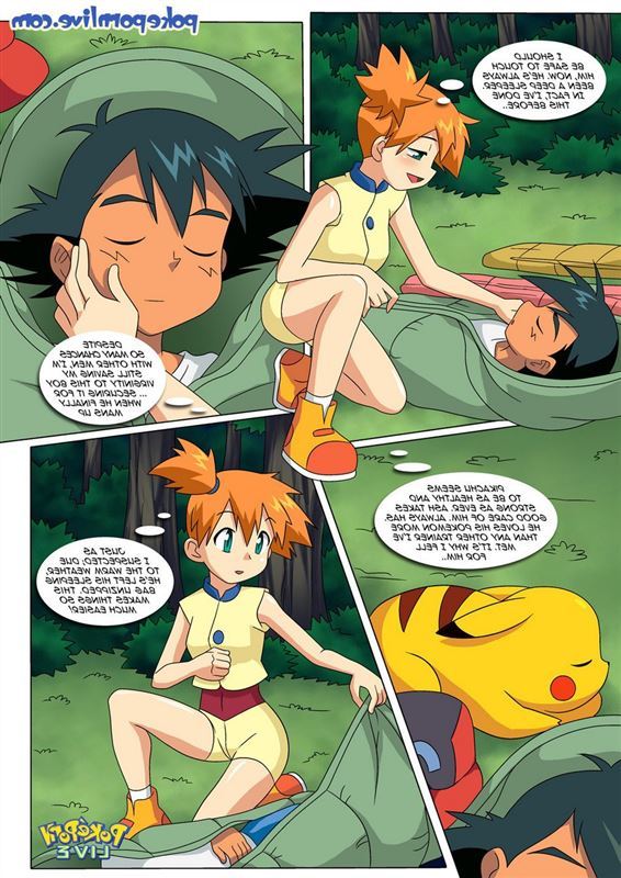 Sexy redhead petite teen Misty from Pokemon in forest
