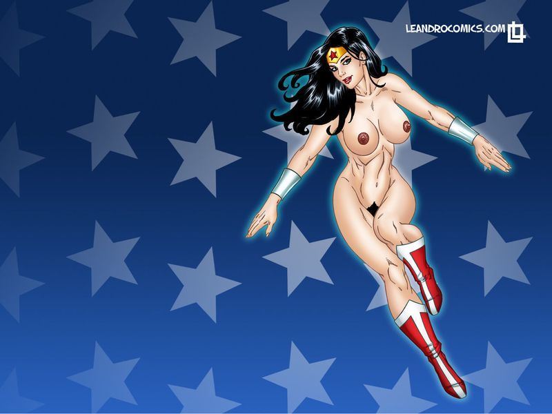 Leandro Comics Hot lesbian sex featuring Wonder Woman and Cheetah