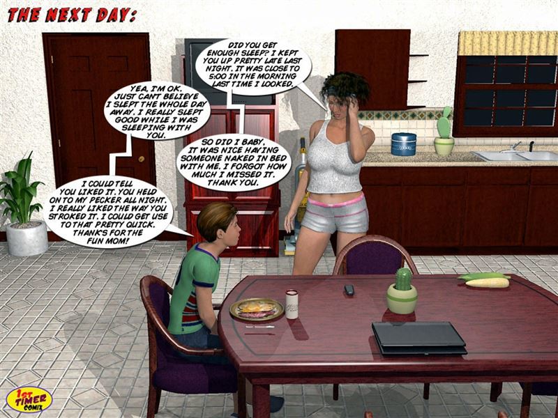 1st Timer Comix – Mom and Son Pool Party 3