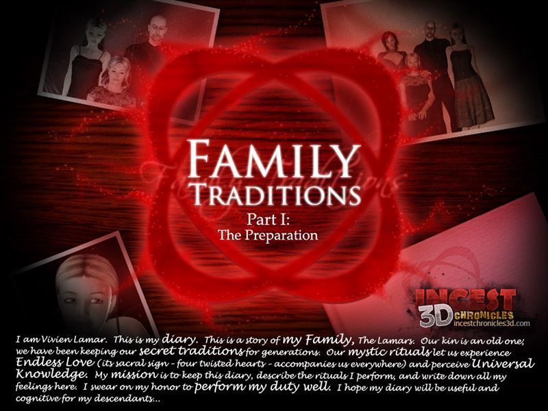 [Incestchronicles3d] Family Traditions. Part 1