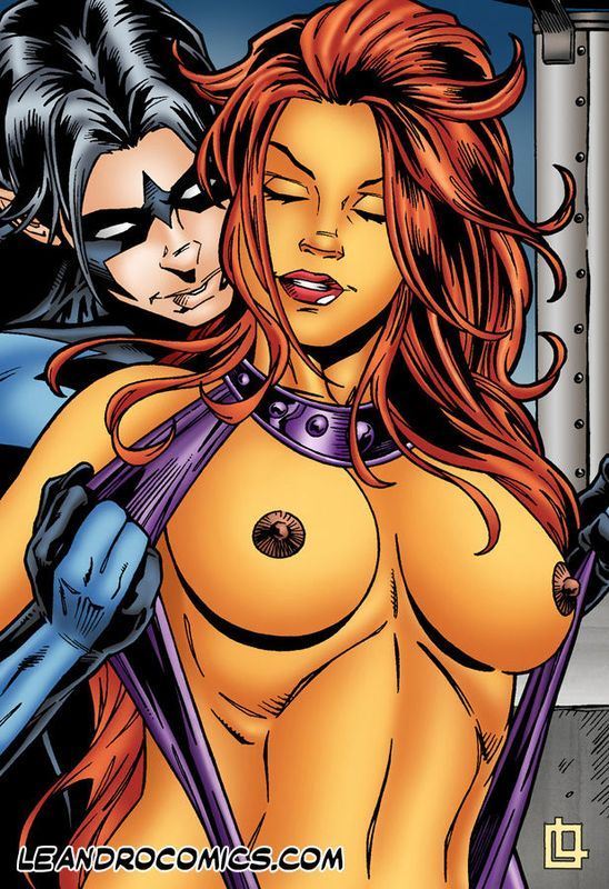 Leandro Comics Starfire And Nightwing (Teen Titans)