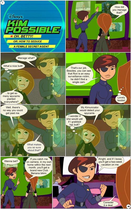 Oh Betty Or How to Seduce a Female Secret Agent Kim Possible by Gagala