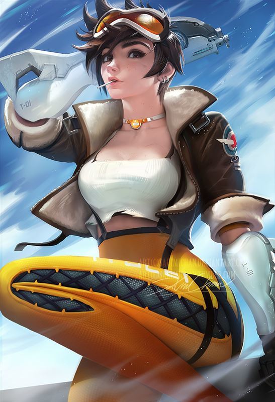 Realistic Overwatch and other Games Girls Artwork from sakimichan