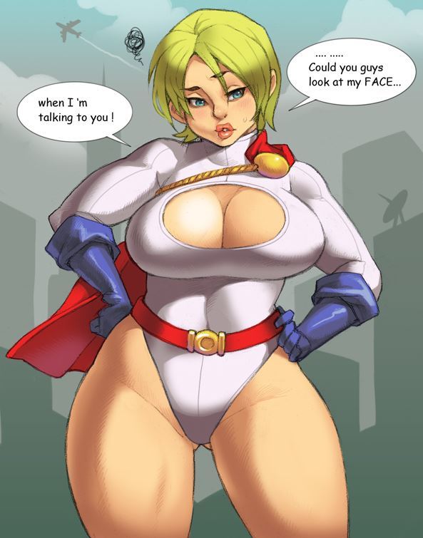 Sexy Blonde Superheroine Power Girl Collection