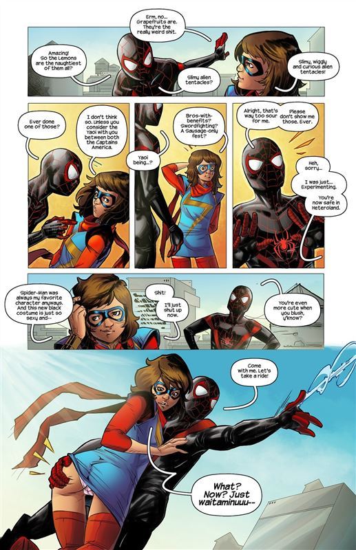 New comic by Tracy Scops Miss Marvel Spider Man