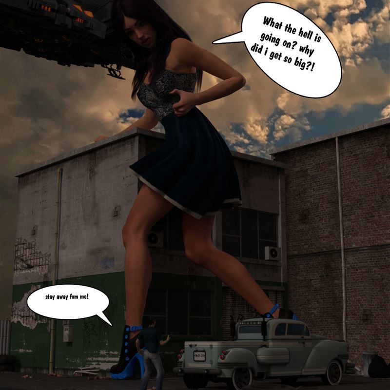 Giantess babe wearing sexy dress and fucking in JackOfBullets War Of The Colossal Bitch