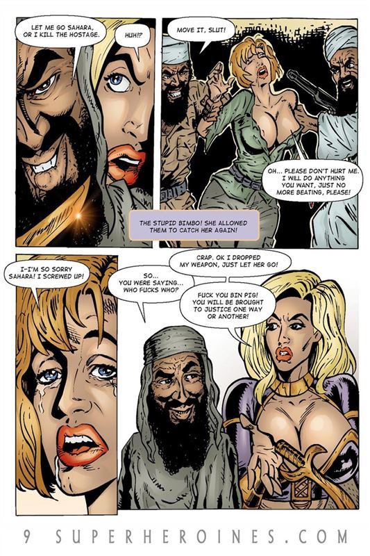 Bdsm comic by 9Superheroines Sahara vs The Taliban chapter 2