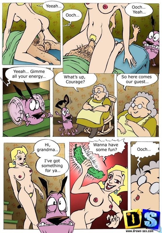 Courage the Cowardly Dog by Drawn Sex