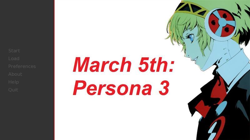 March 5th: Persona 3 by JJMJ