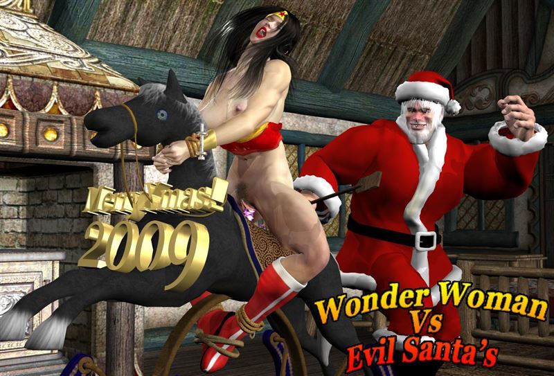 [3D] Wonder Woman vs Evil Santas