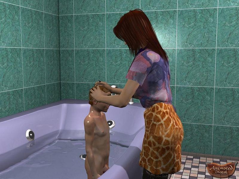 Animated Incest He gives mother a good morning screw & facial