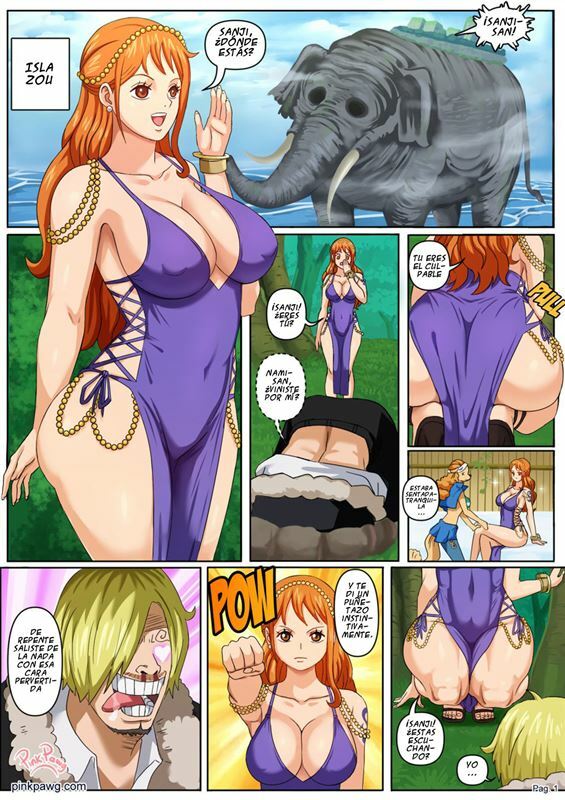 Pink Pawg - Nami in Zou Island + Extras (One Piece)