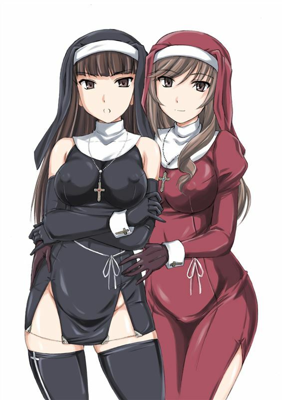 Artwork Collection With Hot Babes in Nun Costumes