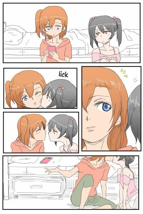 ほのにこがちゅっちゅﾁｭﾝﾁｭﾝしてるだけ A Manga where Honoka and Nico-chan only do kissy kissy lovey dovey stuff!
