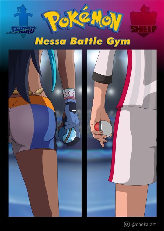 Cheka.art - Pokemon - Nessa Battle Gym