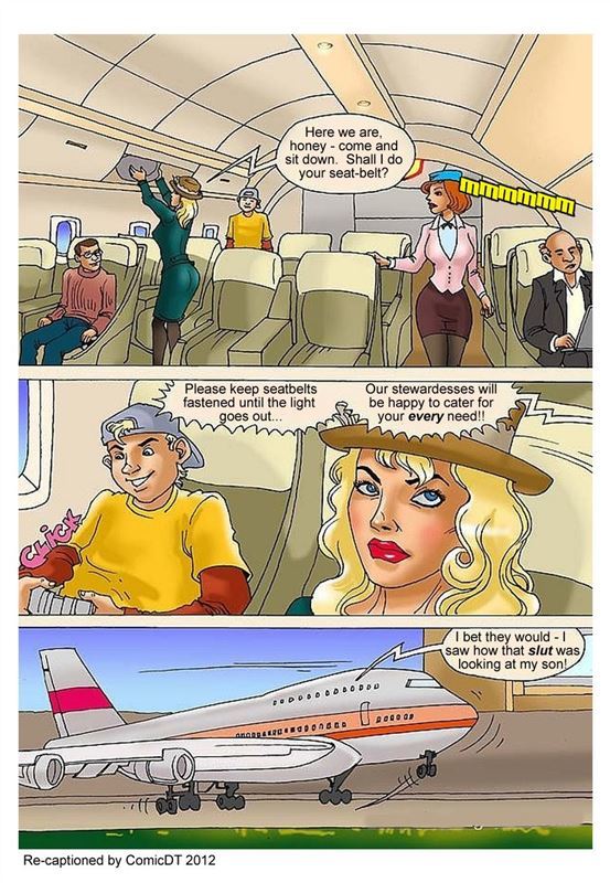 ComicDT - Mom Son on Plane