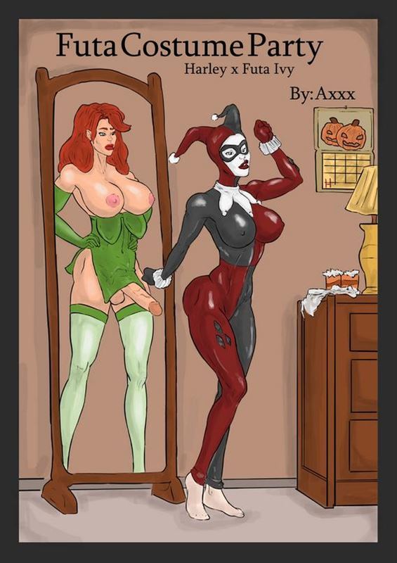 Axxx – Futa Costume Party – Harley X Futa Ivy (Batman)