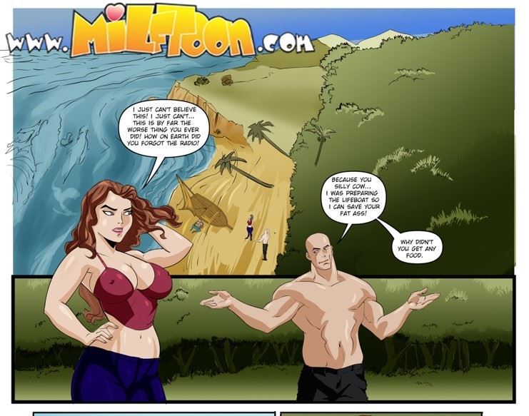 Milftoon - Stranded Family On An Island