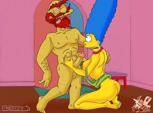 XL-Toons - Marge Cheating On Homer With Willy (The Simpsons)