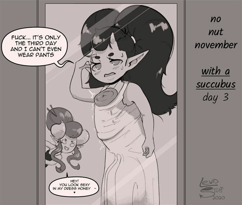 LewdStuffArt - No Nut November + end comic
