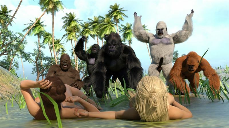 3d Gorilla Sex Cartoon - Whitenightmare - Jane and Gorilla Pt.4 | XXXComics.Org