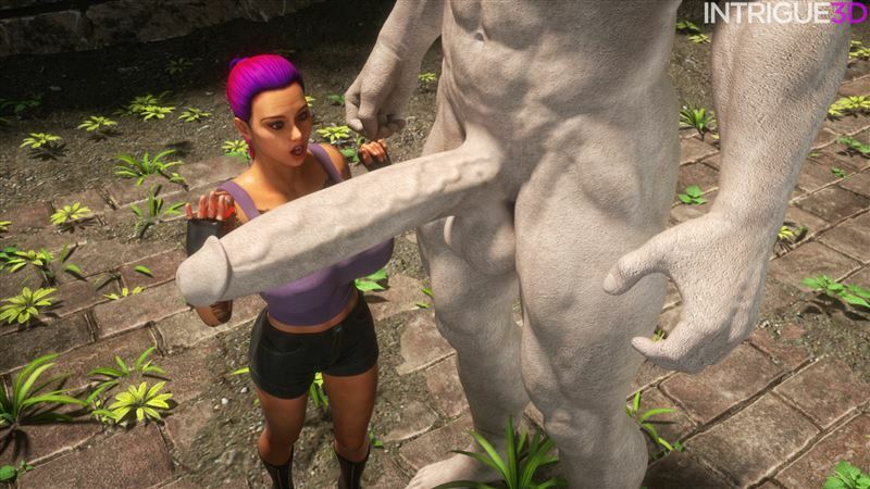 Lara Croft from Tomb Raider vs Monster Cock by Intrigue3D and Supro