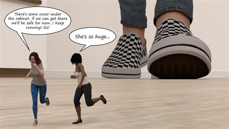 UnawareEnthusiast – Shrunken Beneath Her Sneakers and Feet