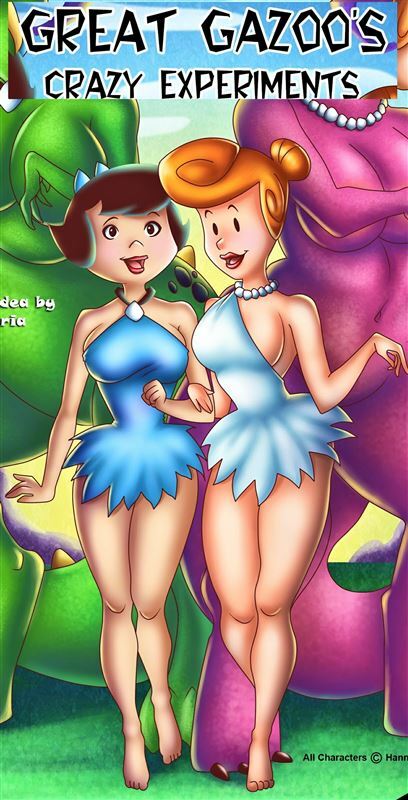 Flintsones with Betty Rubble and Wilma Flintstone by Locofuria