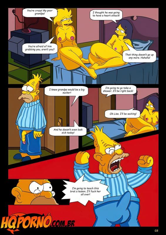 HQporno - OS Simpsons - Sleepover At Grandpa's House
