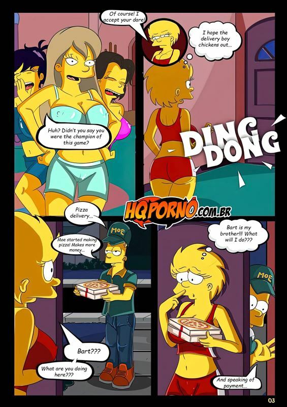 HQporno - OS Simpsons - The Pizza Dare 2