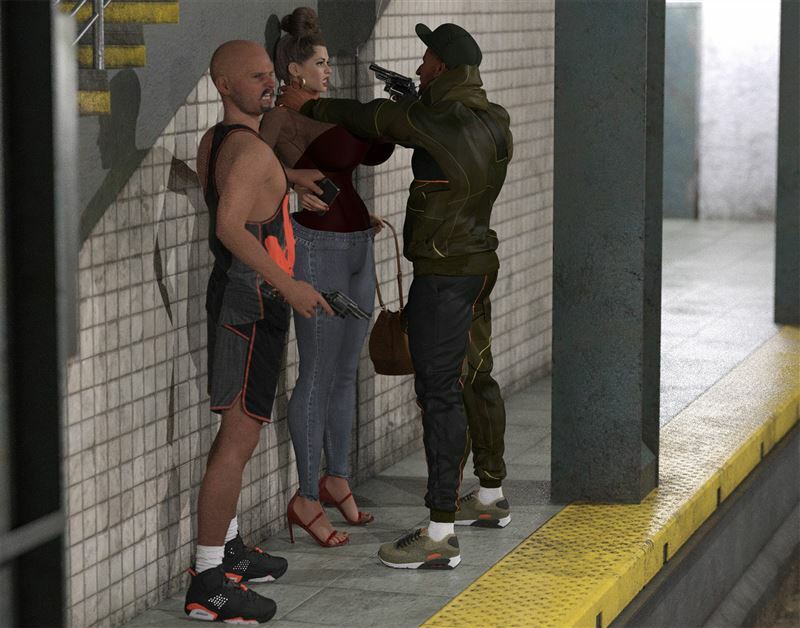 3D Pose - Two thieves in the subway