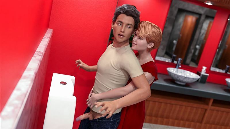 Naughtygames - Kelly surprises Jack in the bathroom!