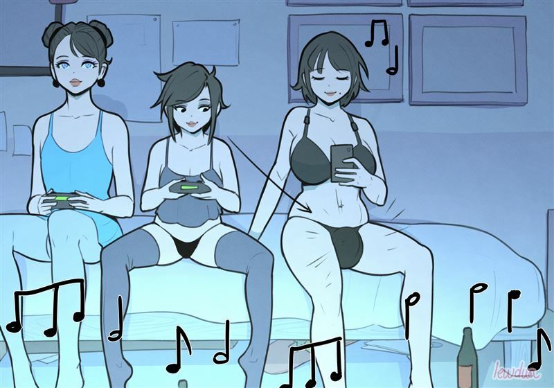 Lewdua – Alice And Alison Playing Games With The Secret Lover At Night