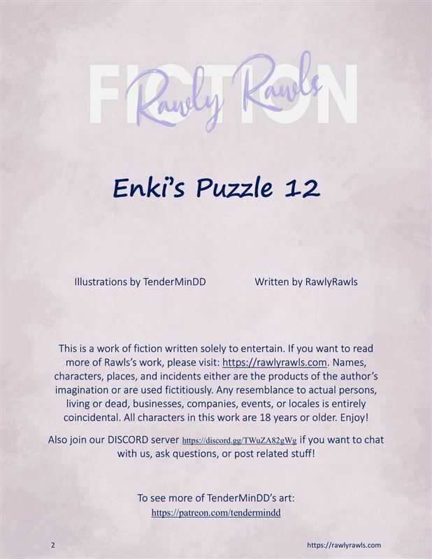 Rawly rawls fiction- Enki’s puzzle chapter 12